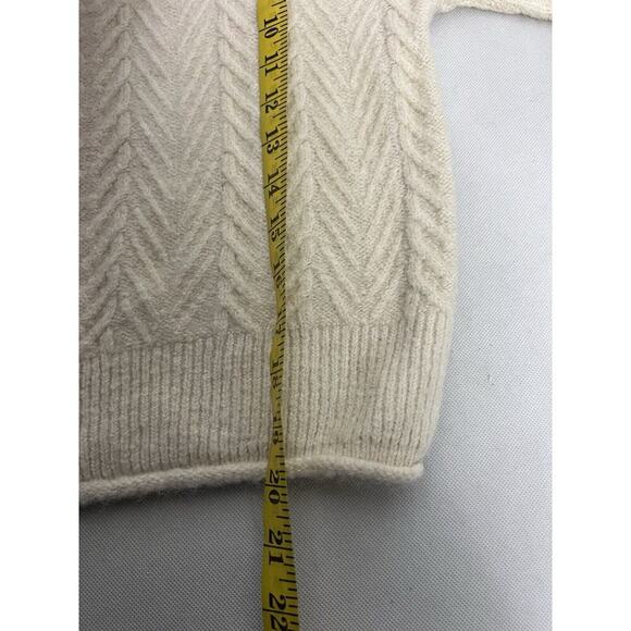 ASTR The Label Brynn Cream Mock Neck Balloon Sleeve Sweater Womens Small - Picture 8 of 9